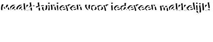 Maakt tuinieren voor iedereen makkelijk!